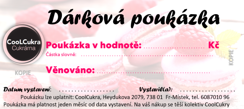 Dárková poukázka